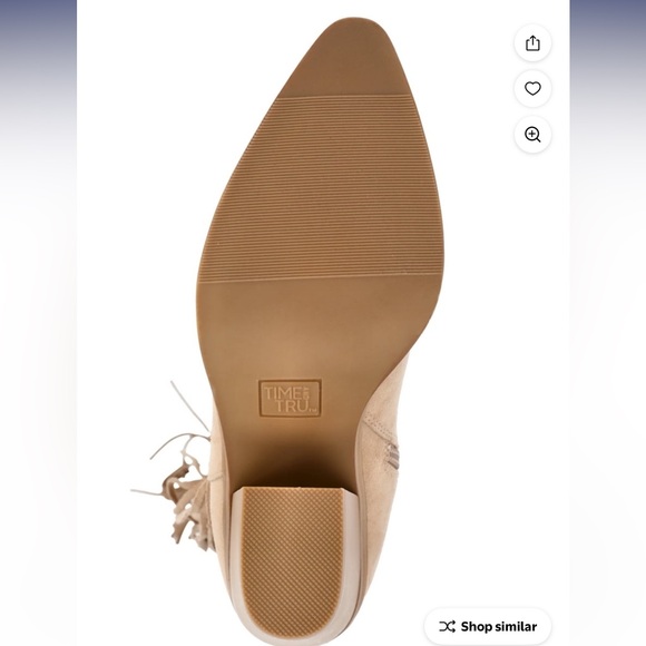 Tan Fringe Knee-High Boots - Picture 4 of 9